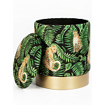 Пуф Leopards in the ferns варинант исполнения - 2 | Loft Concept в Омске