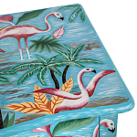 Комод с росписью Розовый фламинго L.XV CHEST OF DRAWERS Flowers with Flamingo варинант исполнения - 4 | Loft Concept в Омске