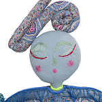 Кукла из одежды и павлопосадских платков Rusalka Blue Jeans 2 варинант исполнения - 2 | Loft Concept в Омске