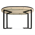 Стол обеденный раздвижной со столешницей бежевый мрамор Magali варинант исполнения - 3 | Loft Concept в Омске