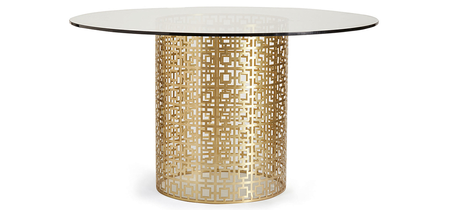 Обеденный стол Jonathan Adler Nixon Dining Table столешница Стекло Обеденный стол Jonathan Adler Nixon Dining Table столешница Стекло - Loft-Concept в Омске
