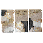 Триптих Геометрический гобелен бежевый Figurative Beige Wall Hangings варинант исполнения - 4 | Loft Concept в Омске