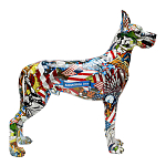 Статуэтка Graffiti Great Dane Поп-Арт варинант исполнения - 2 | Loft Concept в Омске