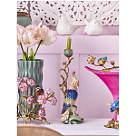 Подсвечник в образе попугая из фарфора с бронзовыми элементами Eden Garden варинант исполнения - 2 | Loft Concept в Омске