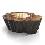 Кофейный стол Burl Exotic tree Coffee Table Black варинант исполнения - 1 | Loft Concept в Омске