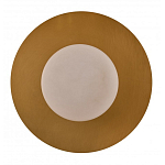 Бра круглое с плафоном из натурального камня на латунном основании Cryptocrystalline Stone варинант исполнения - 3 | Loft Concept в Омске