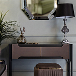 Настольная лампа с черным конусообразным абажуром Glass Flask варинант исполнения - 1 | Loft Concept в Омске