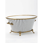 Кашпо Black white stripe варинант исполнения - 2 | Loft Concept в Омске