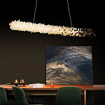 Люстра линейная светодиодная из необработанных кристаллов Mountain Comet варинант исполнения - 4 | Loft Concept в Омске