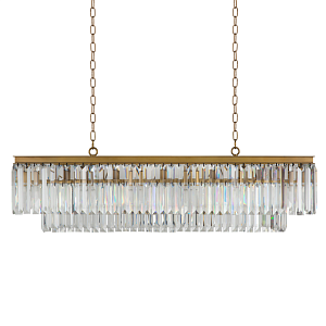 Люстра Odeon Clear Gold Square Chandelier