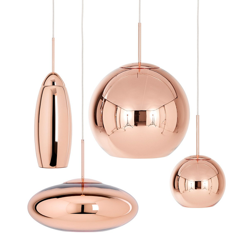 Люстра Tom Dixon Copper Wide Pendant Lamp Медь Люстра Tom Dixon Copper Wide Pendant Lamp Медь в Омске | Loft Concept