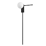 Бра с белым шарообразным плафоном и черным минималистичным каркасом Direct Rays варинант исполнения - 1 | Loft Concept в Омске