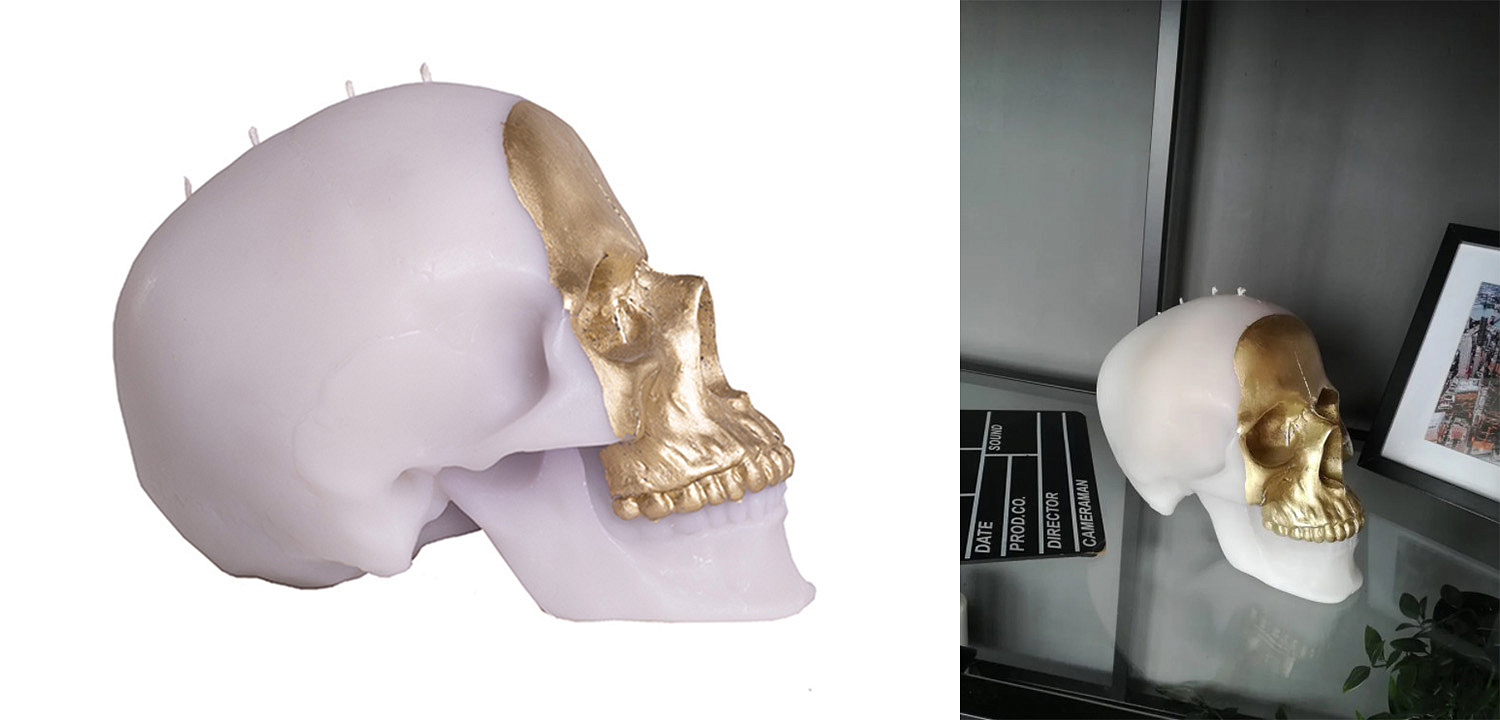 Свеча Gold Skull Свеча Gold Skull - Loft-Concept в Омске