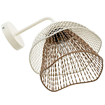 Бра с сетчатым металлическим абажуром Beige Gold Mesh Lampshade варинант исполнения - 4 | Loft Concept в Омске