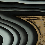 Дизайнерский комод с 4-мя дверцами в черно-золотых тонах Calista варинант исполнения - 1 | Loft Concept в Омске