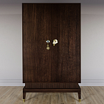 Платяной шкаф Elsa Dreams Walnut с 2-мя фасадами варинант исполнения - 3 | Loft Concept в Омске