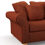 Мебельная ткань Шенилл терракотовый цвет 138 см T4-44 варинант исполнения - 5 | Loft Concept в Омске