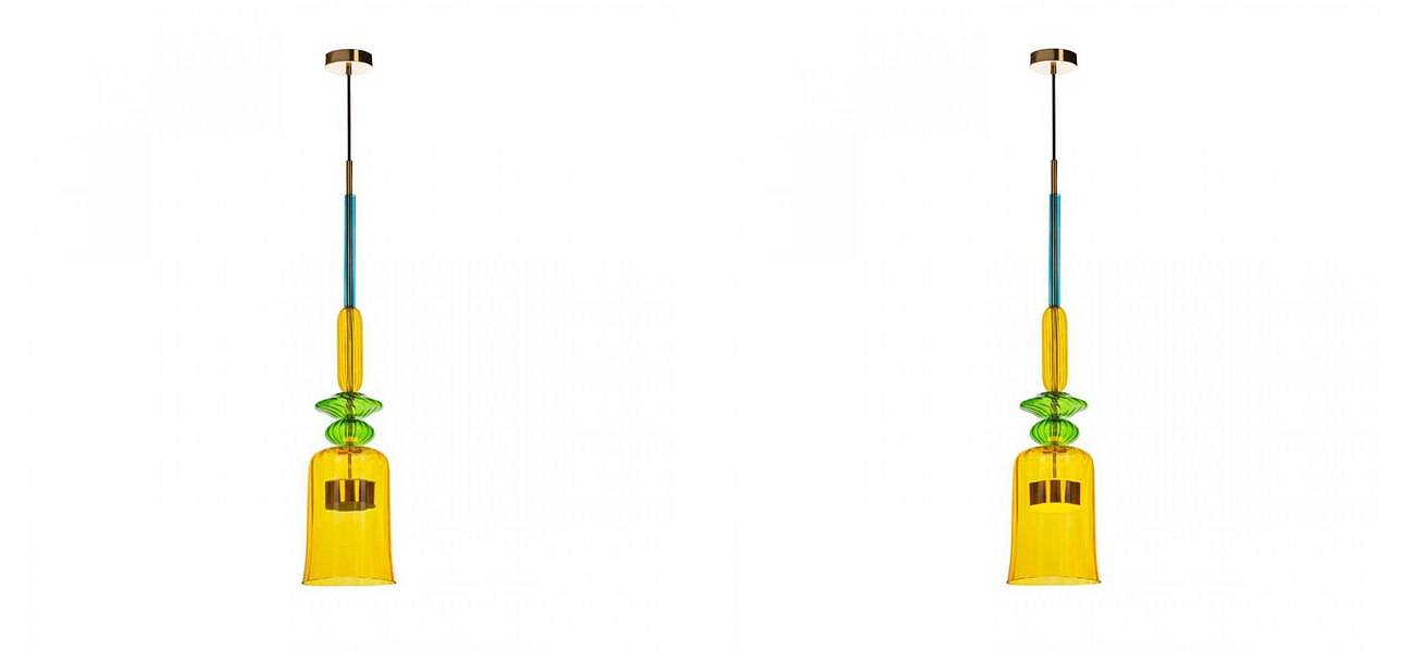 Светильник Flauti Yellow Green D16 см - Loft-Concept в Омске