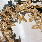 Зеркало круглое в металлической раме украшенной фигурами бабочек Butterflies варинант исполнения - 3 | Loft Concept в Омске