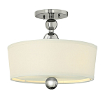 Потолочный светильник с белым цилиндрическим плафоном и шарообразными деталями Hinkley варинант исполнения - 1 | Loft Concept в Омске