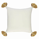 Чехол на подушку с кисточками и вышивкой птиц Ethnic mix Birds Square варинант исполнения - 4 | Loft Concept в Омске