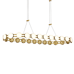 Люстра овальная с круглыми светодиодными источниками света Maxine Light варинант исполнения - 2 | Loft Concept в Омске