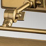 Светильник для картин цвета состаренная латунь с широким плафоном на прямоугольном основании Elstead Lighting варинант исполнения - 10 | Loft Concept в Омске