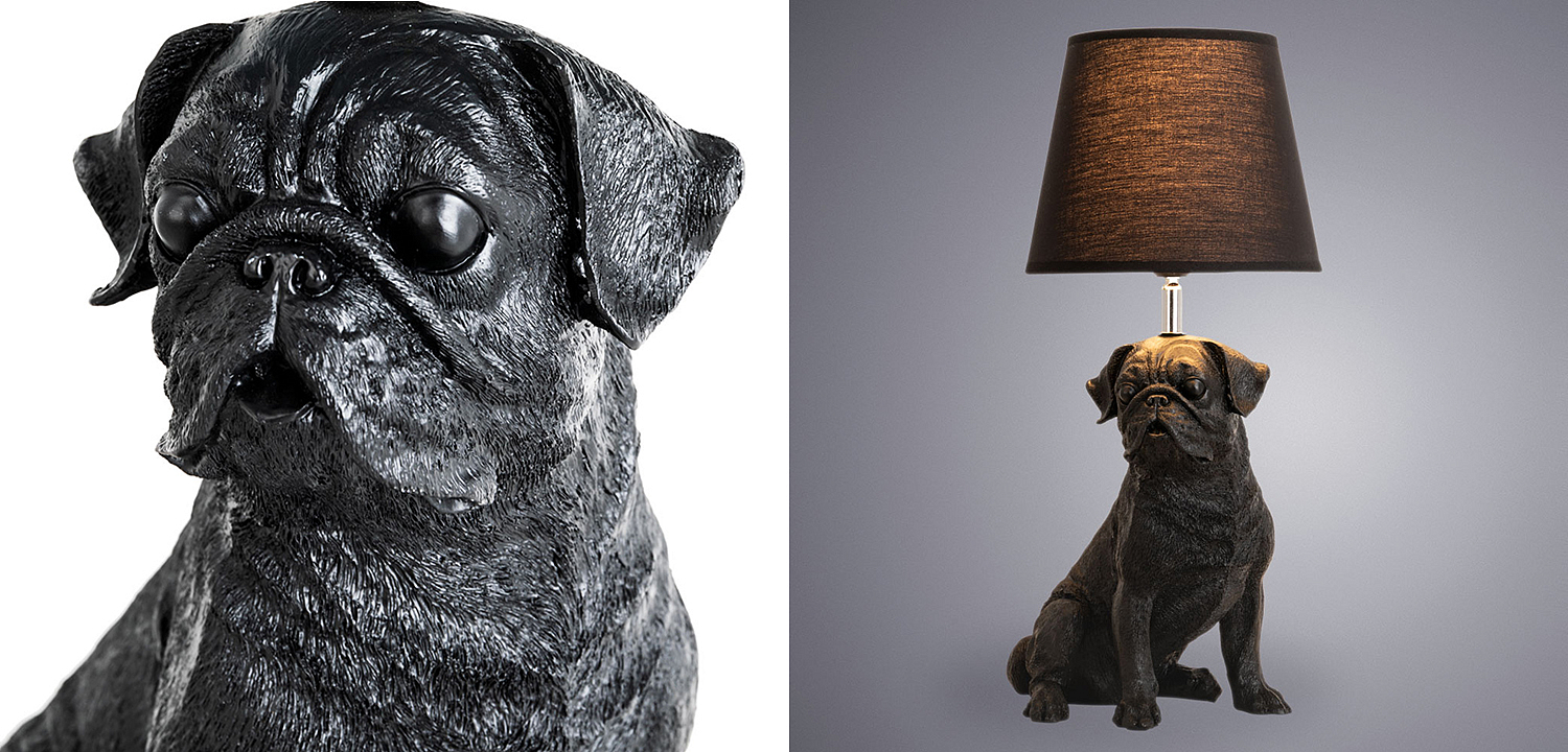 Настольная лампа Black Bulldog Table Lamp Настольная лампа Black Bulldog Table Lamp - Loft-Concept в Омске