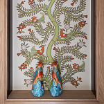 Обои с вышивкой ручной работы Fyodor Original colourway on linen варинант исполнения - 1 | Loft Concept в Омске