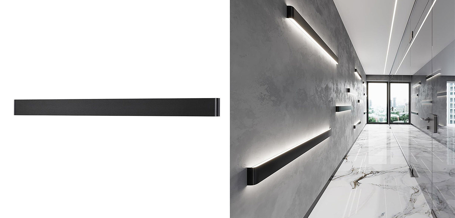 Бра Obverse Black Long Wall lamp Бра Obverse Black Long Wall lamp - Loft-Concept в Омске
