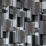 Абстрактное Объемное Панно Industrial panel Travers Coals варинант исполнения - 2 | Loft Concept в Омске