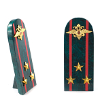 Сувенир Погон МВД из натурального камня змеевик Souvenir Epaulets варинант исполнения - 7 | Loft Concept в Омске