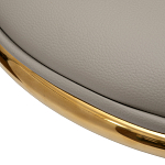 Стул бежевый из экокожи на золотых ножках Attribute of Elegance варинант исполнения - 3 | Loft Concept в Омске