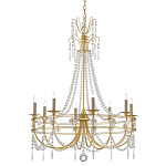 Люстра с декором из прозрачных бусин Glowing Crystals варинант исполнения - 2 | Loft Concept в Омске