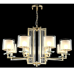 Люстра с 8-ю цилиндрическими плафонами из стекла Laurent варинант исполнения - 4 | Loft Concept в Омске