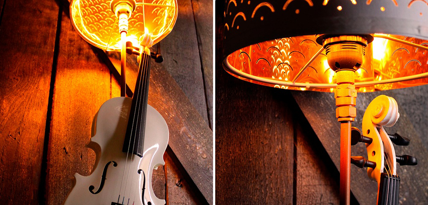 Настольная лампа Violin white Настольная лампа Violin white - Loft-Concept в Омске