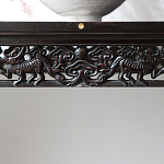 Черная резная консоль в Китайском стиле из массива Black Dragon Console варинант исполнения - 3 | Loft Concept в Омске