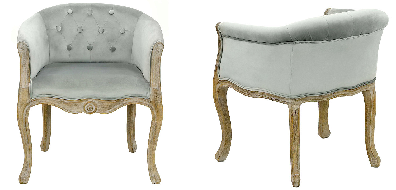 Кресло French Provence Armchair Roderic light blue Кресло French Provence Armchair Roderic light blue - Loft-Concept в Омске