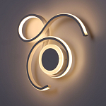 Бра белого цвета с изогнутыми световыми линиями и круглым основанием Luke Lampco Tracer Lamp варинант исполнения - 4 | Loft Concept в Омске