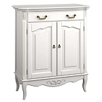 Комод белый из массива бука с ящиком и 2-мя дверцами в стиле прованс White Provence варинант исполнения - 1 | Loft Concept в Омске