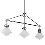 Люстра линейная с ромбовидными плафонами Pointed Diamond Shade варинант исполнения - 5 | Loft Concept в Омске