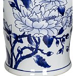 Ваза с крышкой и синим цветочным узором Blue & White Ornament  варинант исполнения - 3 | Loft Concept в Омске