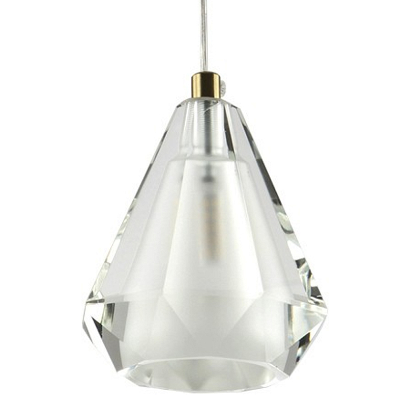 Подвесной светильник со стеклянным плафоном Albain Glass Hanging Lamp Латунь Прозрачное Стекло Подвесной светильник со стеклянным плафоном Albain Glass Hanging Lamp Латунь Прозрачное Стекло в Омске | Loft Concept