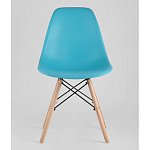 Пластиковый стул на ножках из массива бука Eames Torquoise варинант исполнения - 4 | Loft Concept в Омске