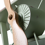 Полка книжная зеленая в виде аэроплана в стиле лофт FLY варинант исполнения - 2 | Loft Concept в Омске