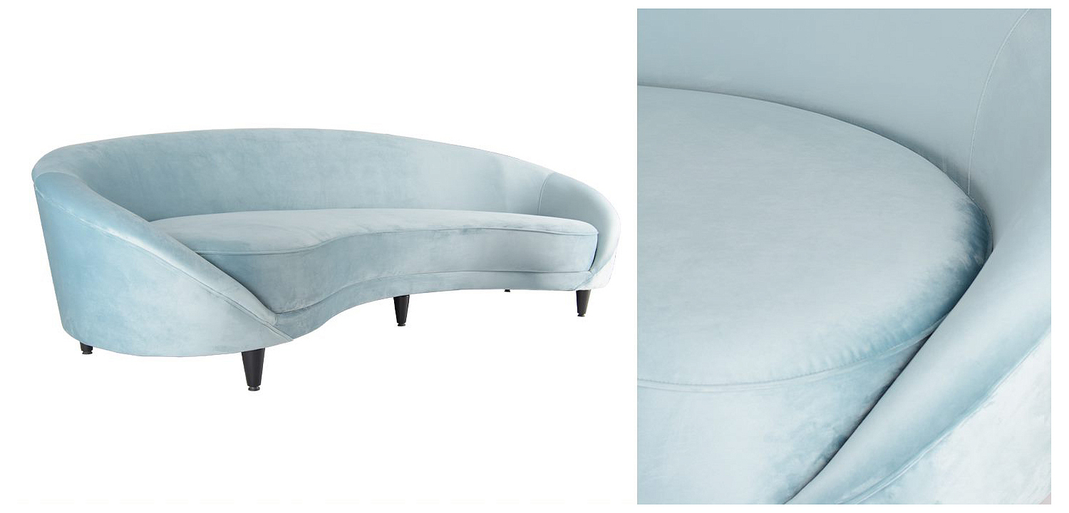 Диван Paulet Light Blue Sofa Диван Paulet Light Blue Sofa - Loft-Concept в Омске