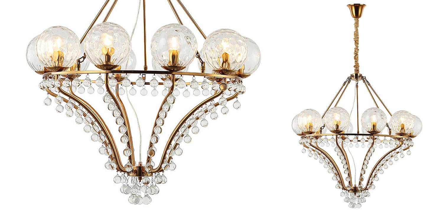 Люстра Melaine Chandelier gold Люстра Melaine Chandelier gold - Loft-Concept в Омске