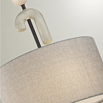 Люстра с серым тканевым плафоном Flourish варинант исполнения - 4 | Loft Concept в Омске