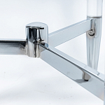 Приставной столик со стеклянной столешницей Deimos варинант исполнения - 4 | Loft Concept в Омске