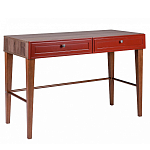 Стол письменный из массива бука с 2-мя ящиками красный Wenge Light варинант исполнения - 1 | Loft Concept в Омске